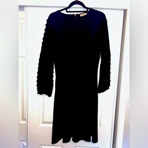 ROOLEE Midi Pom Sleeve Dress